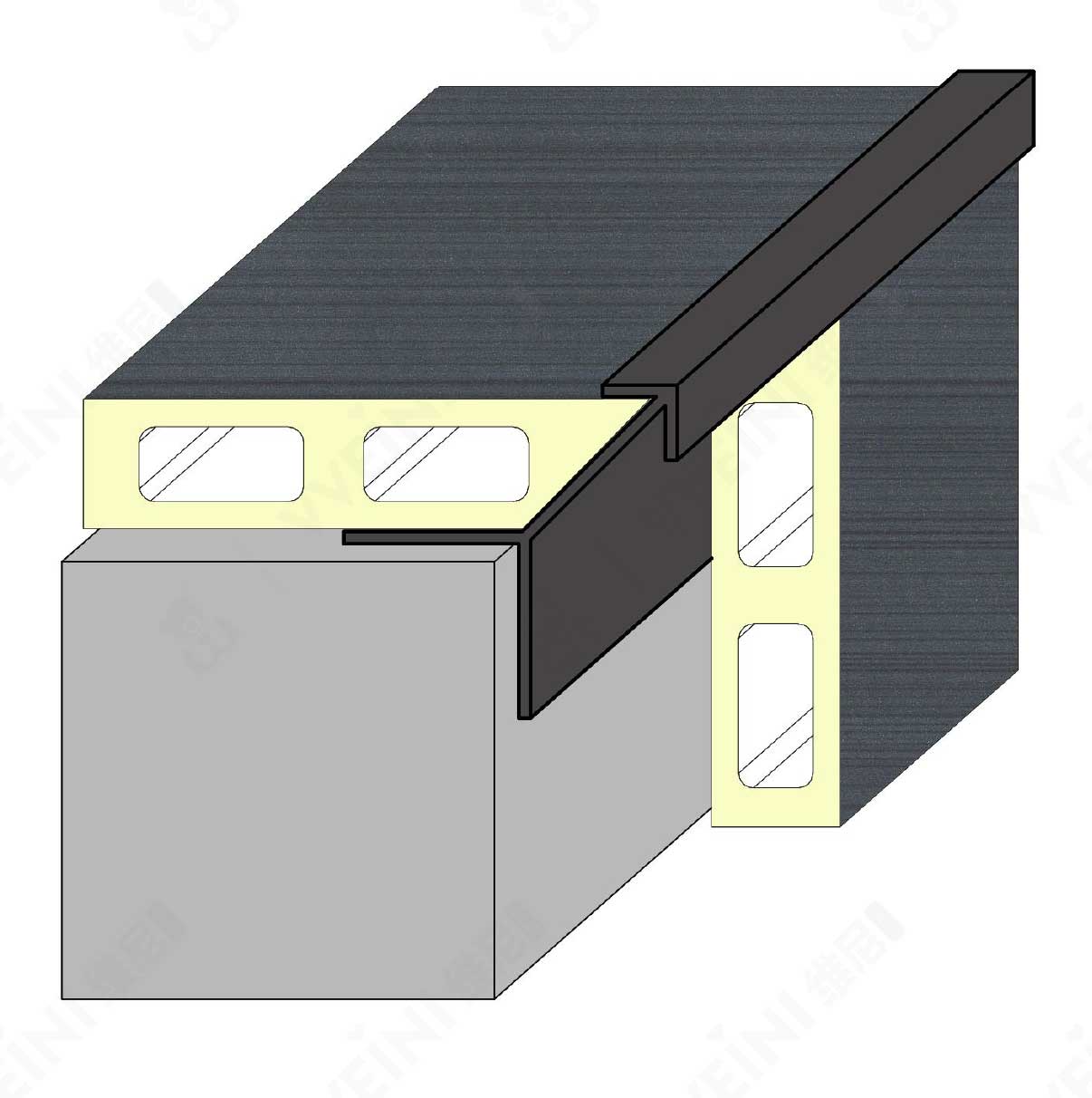 Splice Right Angle bar