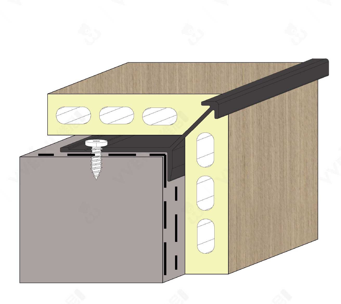 4x4 Splice Right Angle bar